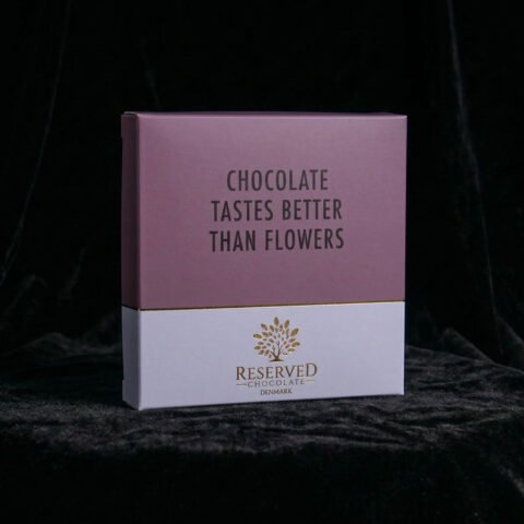 Chocolate tastes better than flowers - Mælkechokolade plade