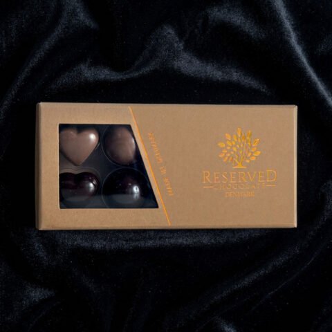 Fyldte chokolader - gaveæske med 10 stk