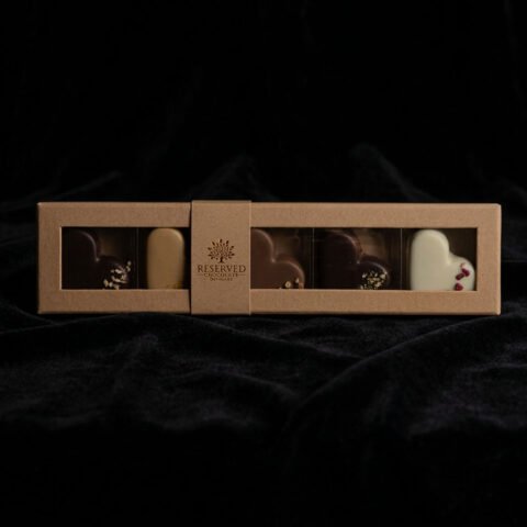 Marcipanhjerter - gaveæske med 5 smage