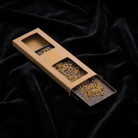 Mørk chokolade plade & krokant