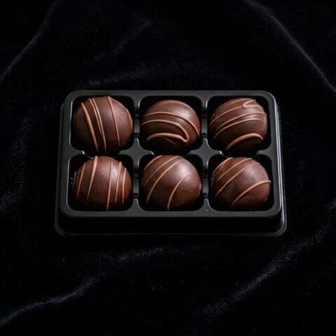 Trøffel-Romkugler med salt karamel